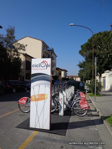Sepeda sewaan di Pisa