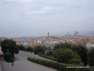 Pemandangan kota Florence dari Puncak Michaelangelo